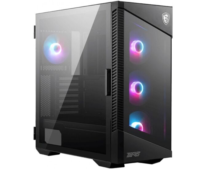 Корпус MSI MPG Velox 100 R (306-7 G18 R27-HH9) 2x USB 3.0, 1x Type C, 4x120mm ARGB Fan, ARGB Control Board, Tempered Glass, Glass Front Panel, Brown Box