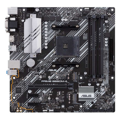 MB s AM4 ASUS PRIME B550 M-A, AMD B550, m ATX, 4x DDR4, 1x PCI-E4.0x16/2x PCI-E3.0x1, 4x SATA3/2x M.2, RTL8111 H, ALC887, 6x USB3.2, DVI-D/HDMI/D-SUB, PS/2