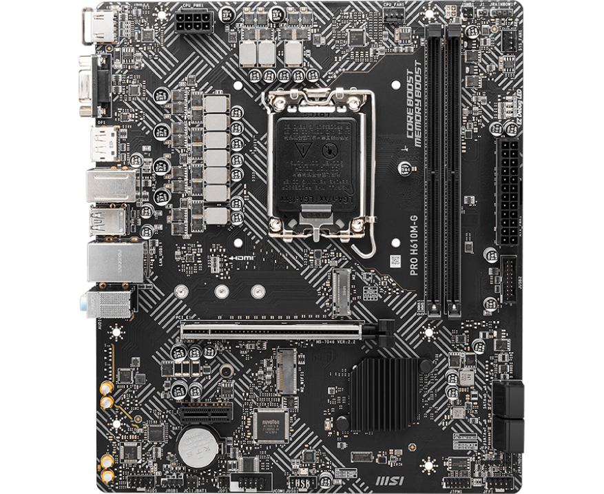 Материнская плата MSI Pro H610 M-G