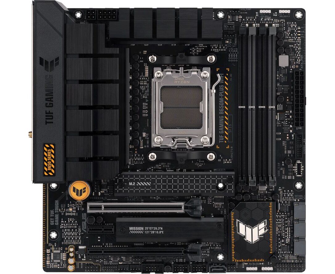 MB s AM5 ASUS TUF GAMING B650 M-PLUS WIFI m ATX 4x DDR5 2x PCI Ex16 PCI Ex1 2x M.2 USB-C DP HDMI 2.5 GLAN Wi-Fi 6 (90 MB1 BF0-M0 EAY0)