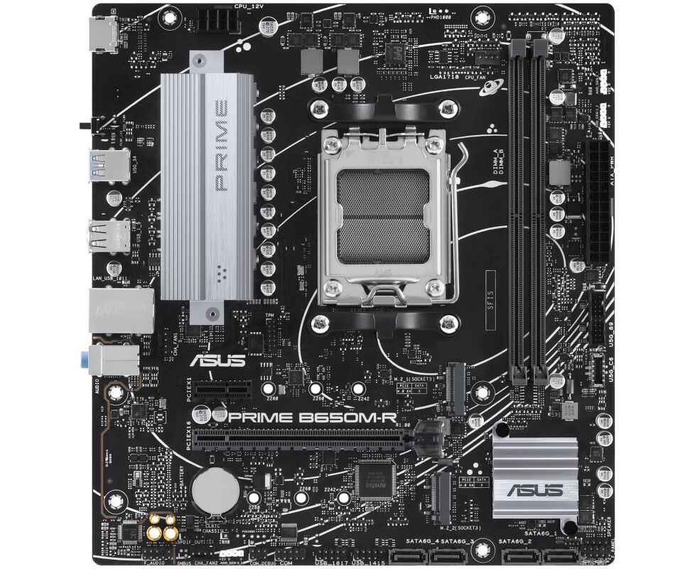 MB s AM5 ASUS PRIME B650 M-R AMD B650, 2x DDR5-5200 МГц, 1x PCI-Ex16, 2x M.2, Micro-ATX