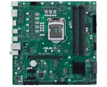 Материнская плата ASUS PRO Q570 M-C/CSM (90 MB1700-M0 EAYC), LGA1200, Q570, 4*DDR4, D-Sub+DP*2+HDMI, SATA6, Audio, USB 3.2*7, LPT*1 header (w/o cable), COM*2 header (w/o cable), m ATX