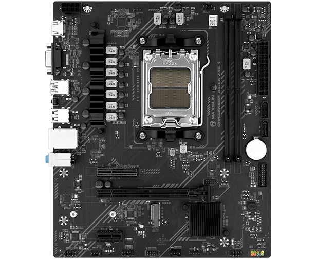 MB s AM5 Maxsun MS-Challenger A620 A 2.5 G (6940709660270), AMD A620, 2x DDR5-5600 МГц, 1x PCI-Ex16, 1x M.2, Micro-ATX