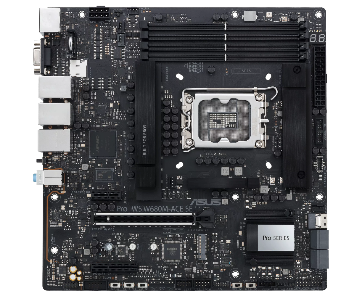Материнская плата ASUS Pro WS W680 M-Ace SE 90 MB1 FA0-M0 EAY0