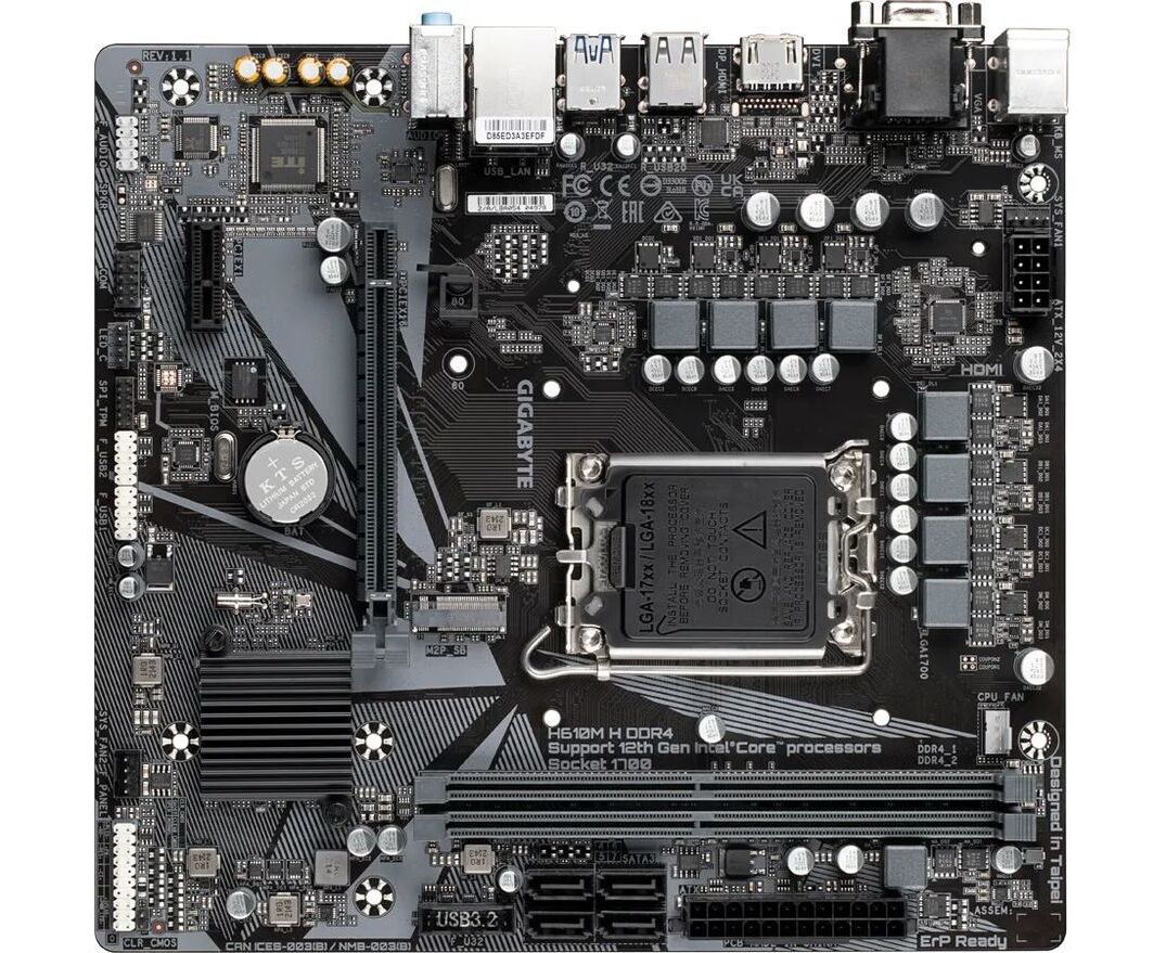 Материнская плата Gigabyte H610 M H DDR4
