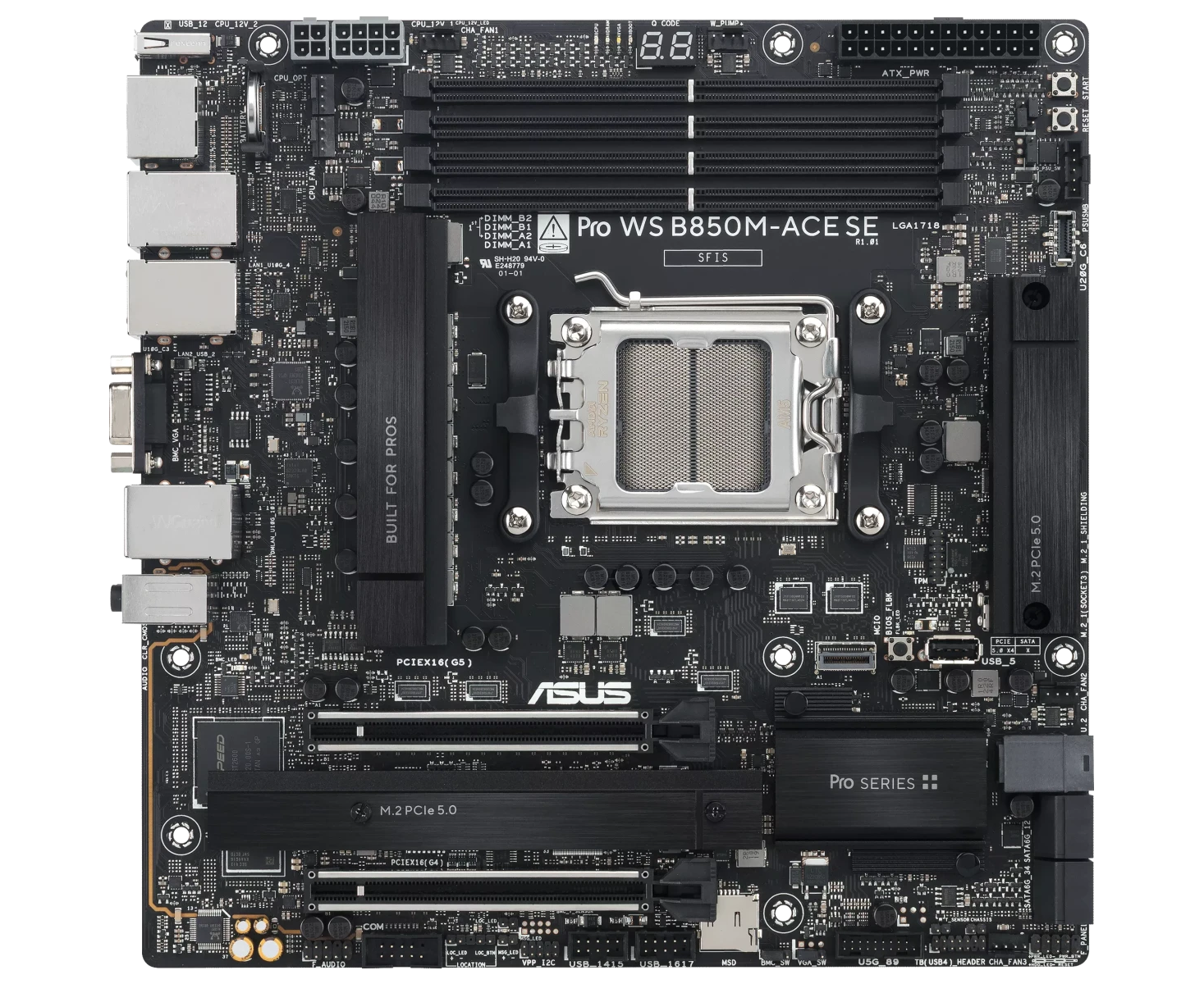 Материнская плата ASUS Pro WS B850 M-ACE SE (90 MB1 MN0-M0 EAY0)