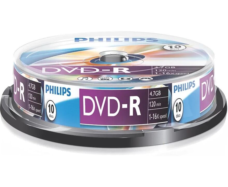 Диск DVD-R Philips DM4 S6 B10 F/97 4.7 Gb, 16x, Cake Box (10)