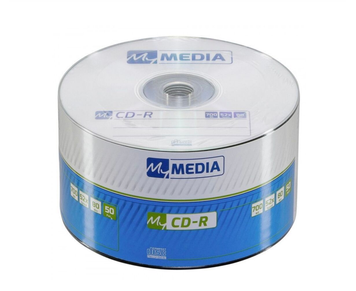 Диск CD-R VERBATIM My Media (69201) 700 Mb 52x Pack wrap (50шт)