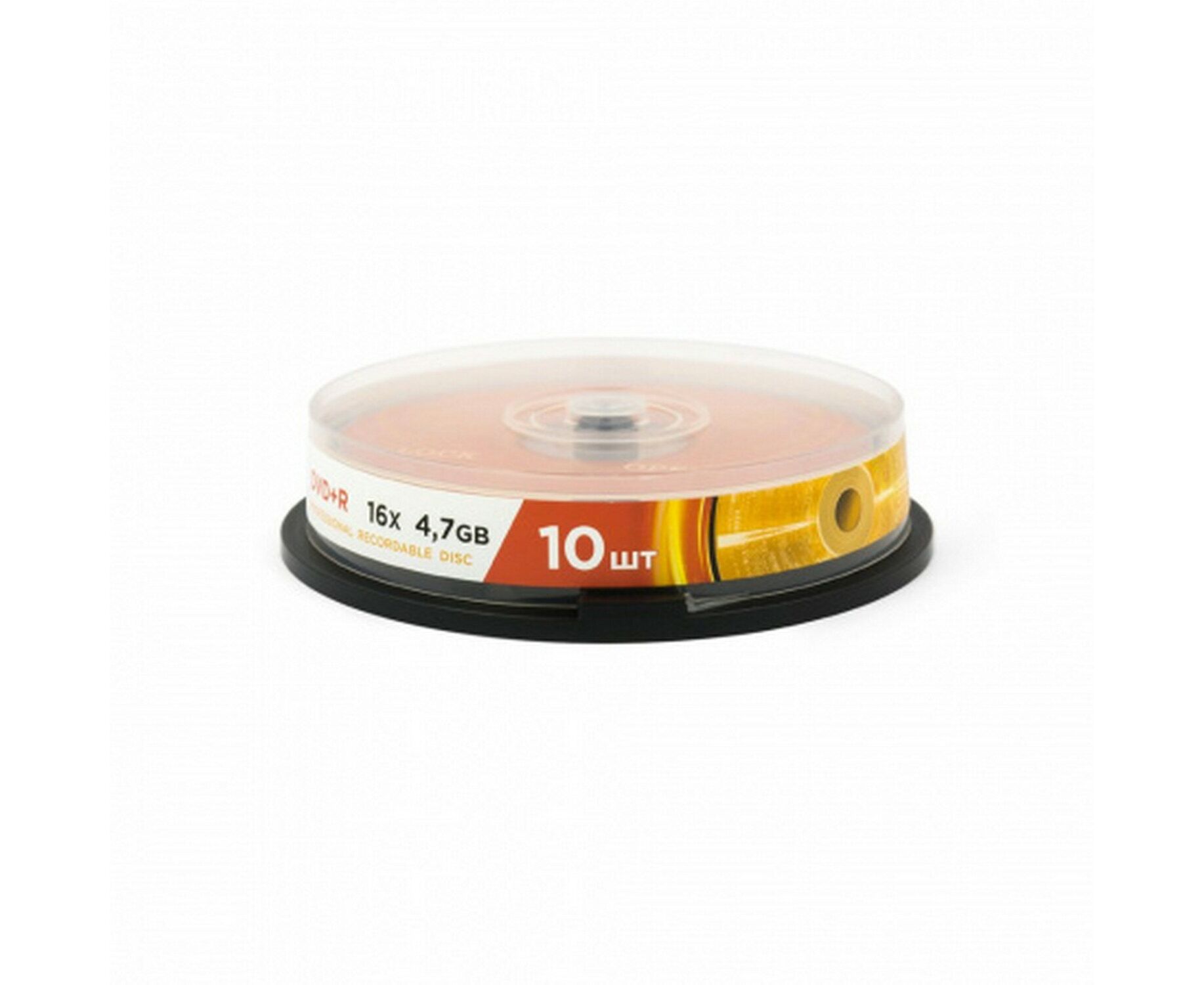 Диск DVD+R MIREX UL130013 A1 L, 4,7 Гб, 16x, Cake Box (упаковка на шпиле) 10шт