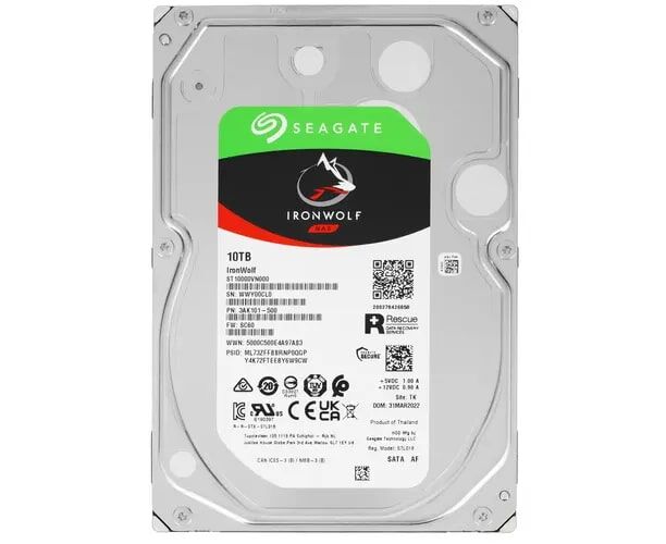 HDD Seagate Sky Hawk (ST10000 VN000) 10 TB SATA 6 Гбит/с, 7200 rpm, 256 mb buffer, для видеонаблюдения