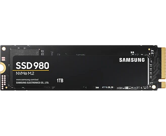 SSD Samsung 980 SSD 1 TB MZ-V8 V1 T0 BW V-NAND 3-bit MLC, M.2 (2280) PC Ie 3.0 x4, NV Me 1.4, R3500/W3000, 480000 IOPS
