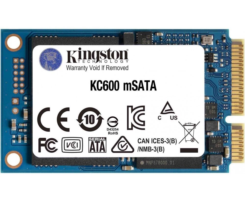 SSD Kingston SKC600 MS/512 G SKC600 MS 512 Gb 3 D TLC, m SATA, R/W 550/520 MB/s, 300 TBW