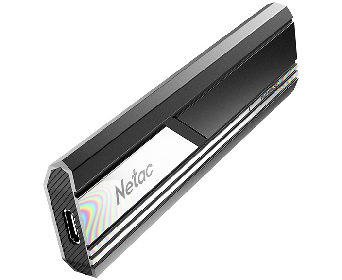 SSD Netac ZX10 (NT01 ZX10-001 T-32 BK) 1 TB USB 3.2 Gen 2 Type-C R/W up to 1050/950 MB/s