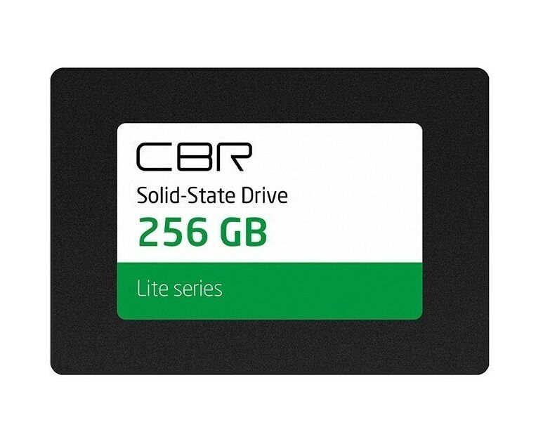 SSD CBR SSD-256 GB-2.5-LT22, серия Lite, 256 GB, 2.5", SATA III 6 Gbit/s, SM2259 XT, 3 D TLC NAND, R/W speed up to 550/520 M