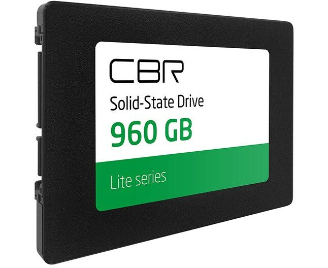 SSD CBR SSD-960 GB-2.5-LT22, серия Lite 960 GB, 2.5", SATA III 6 Gbit/s