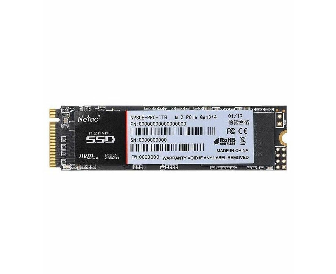 Внутренний SSD Netac 1 TB N930 E Pro, PC Ie x4, R/W - 2130/1720 MB/s, (M.2), 2280, TLC 3 D NAND