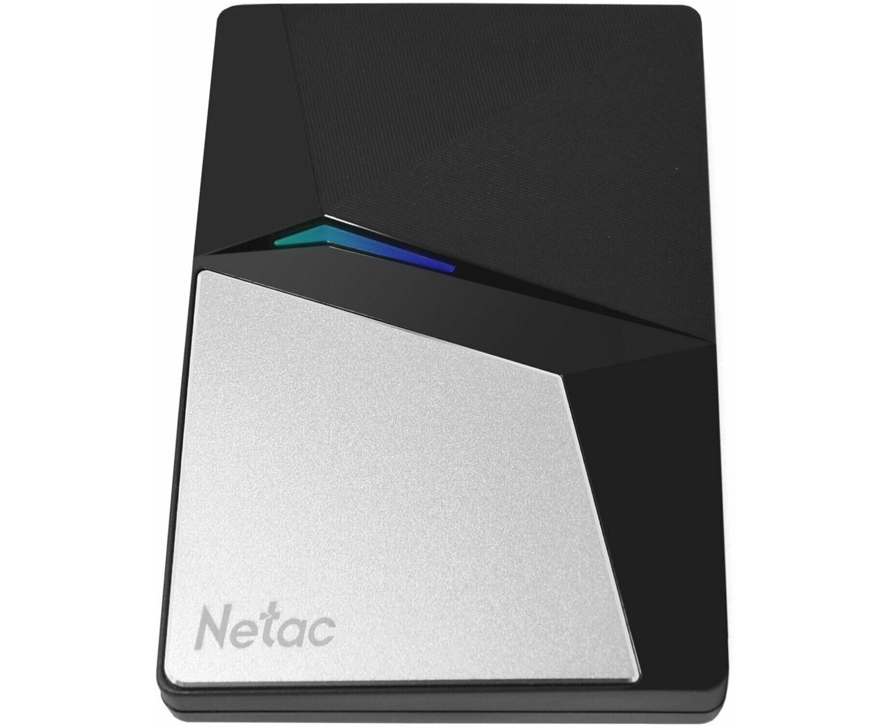 Внешний SSD Netac 2 TB Z7 S USB-C чёрный/серебро, USB 3.2