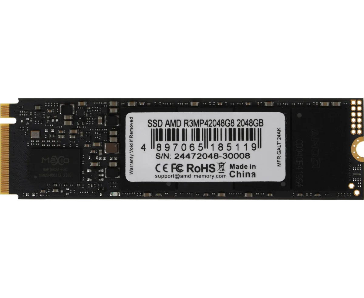 SSD AMD Radeon R3 MP42048 G8 2 TB PC Ie 4.0 x4 M.2 2280