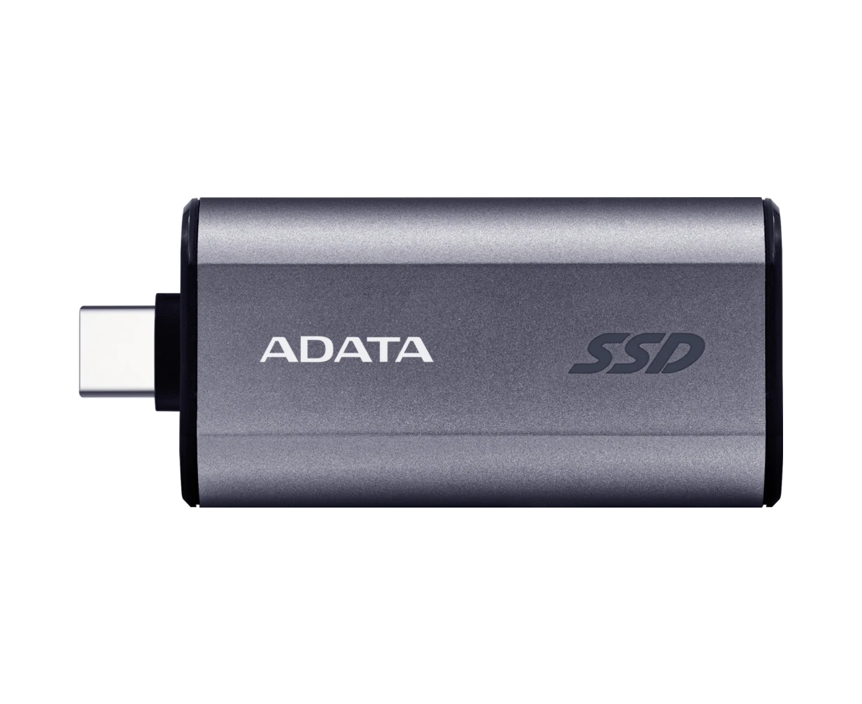 SSD A-DATA SC750 (SC750-2000 G-CCBK), External, 2 TB USB 3.2 Gen 2 Type-C, R/W -1050/1000 MB/s серый