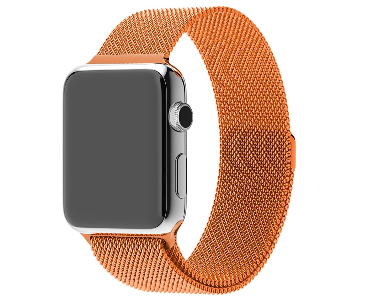 Ремешок Krutoff Milanese для Apple Watch 38/40mm (orange) G4