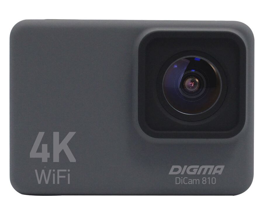 Экшн-камера Digma Di Cam 810 серый