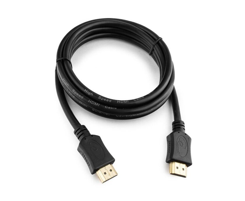 Кабель Gembird HDMI 1.8м, v1.4, 19 M/19 M, серия Light, черный, позол.разъемы, экран (CC-HDMI4 L-6)