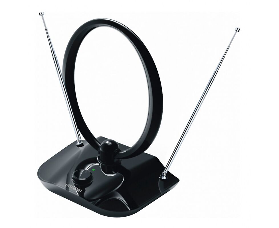 Антенна телевизионная Hyundai H-TAI400 30д Б активная черный