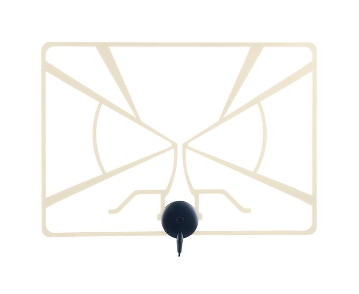 Антенна ТВ Perfeo "RADAR", активная, встр. усилитель, питание от ресивера 5 V, DVB-T2 (PF_A4213)