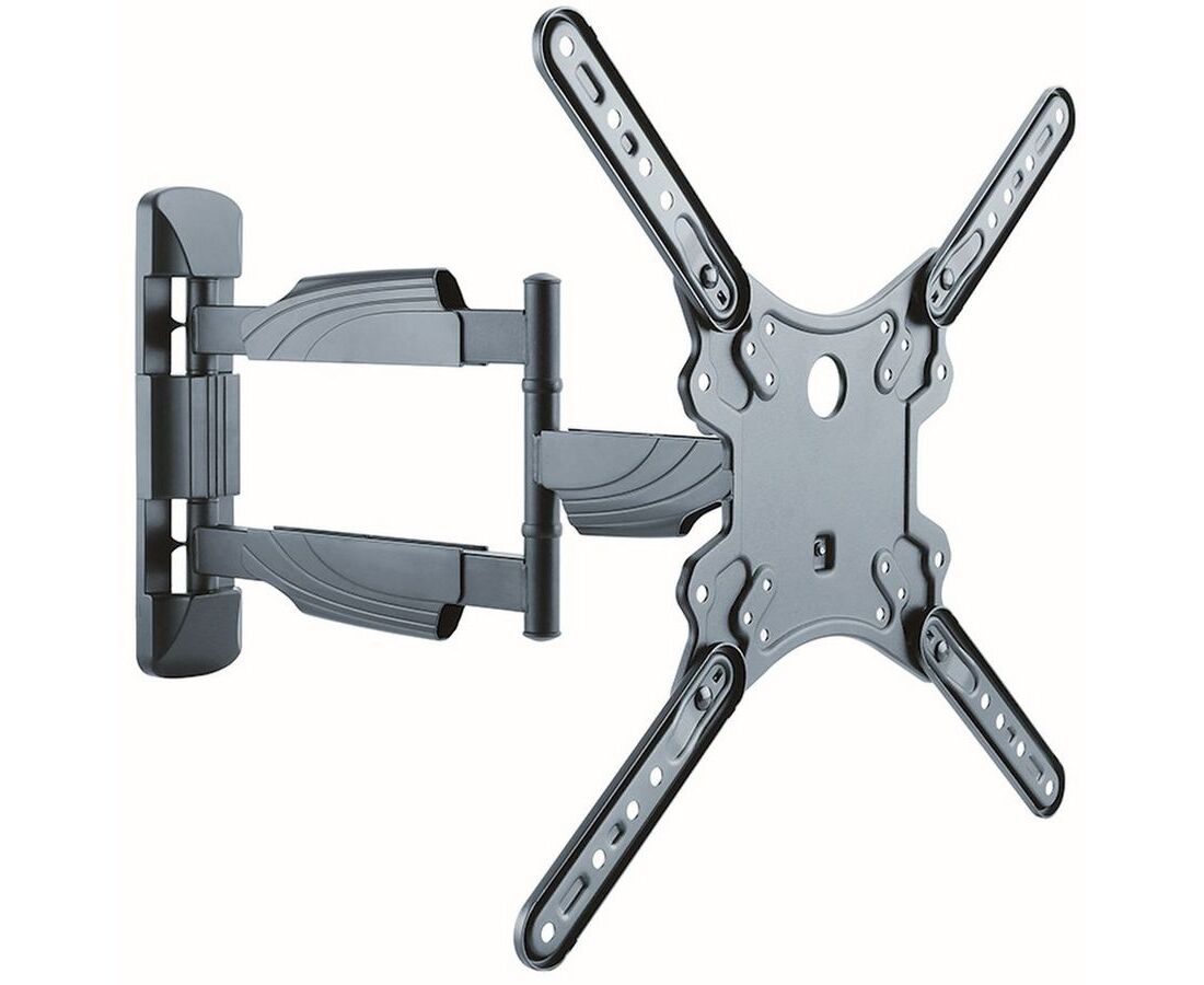 Кронштейн для телевизора Ultramounts UM 871 черный 23"-55" до 35кг поворотно-выдвижной и наклонный