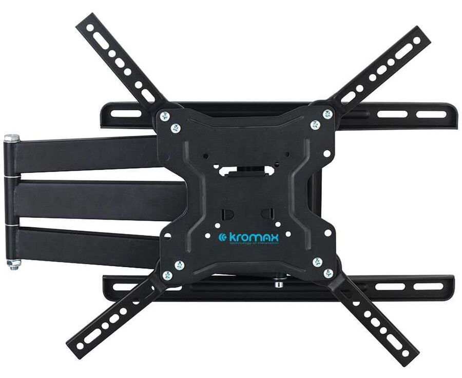 Кронштейн для телевизора Kromax DIX-19 черный 22"-65" до 45кг поворотно-выдвижной и наклонный