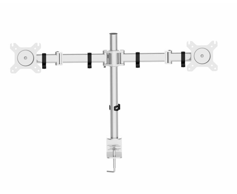 Кронштейн для мониторов Cactus CS-VM-D29-AL серебристый 13"-27" макс.8кг настольный поворот и наклон