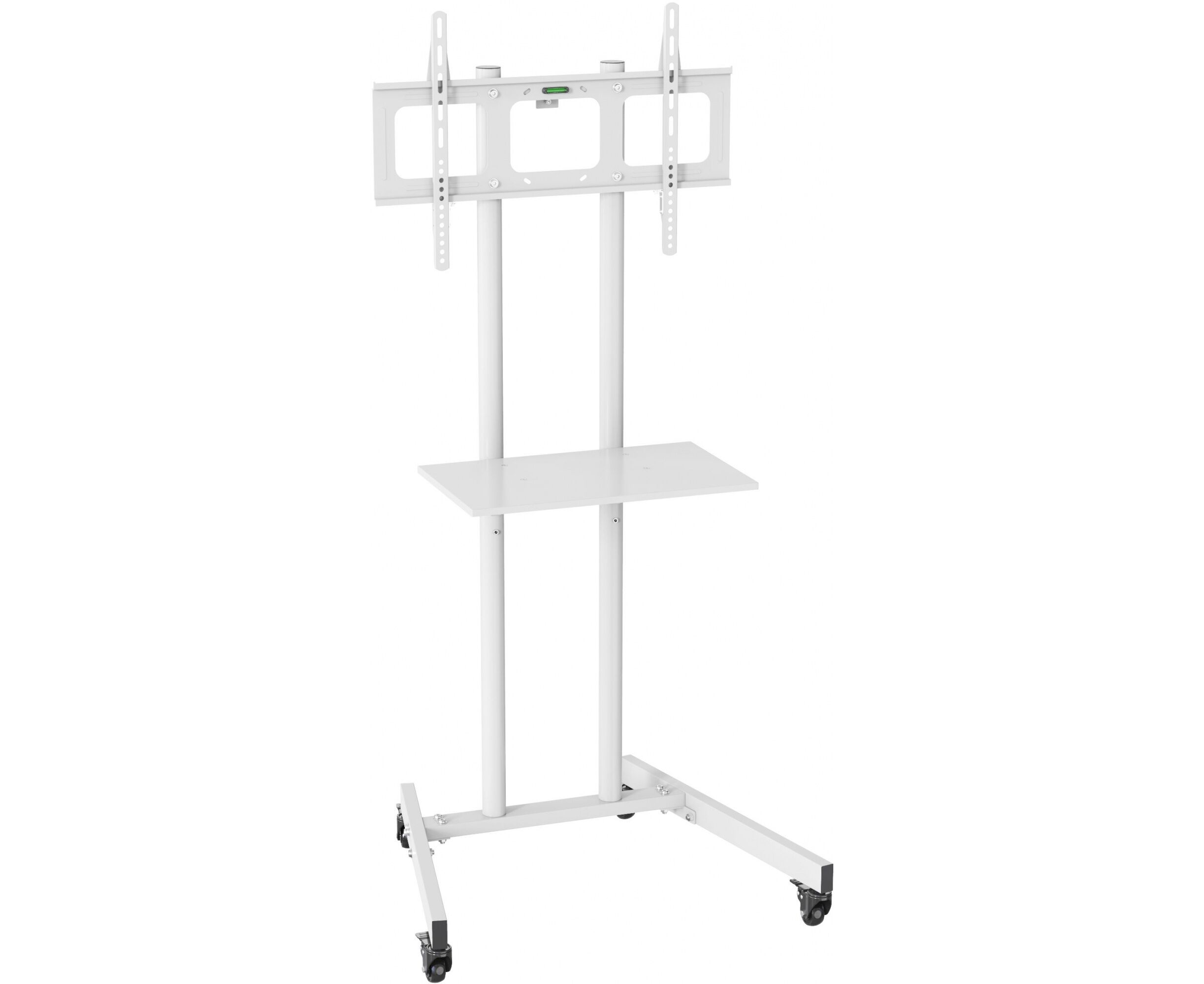 Стойка для телевизора Cactus CS-ST04 белый 37"-70" макс.68кг напольный мобильный