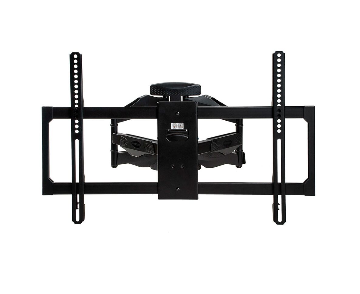 22"-65" Кронштейн Kromax ATLANTIS-35 new black Наклонно-поворотный max 50 кг, 5 ст св., нак. + 3° -10°, пов. 160 от ст. 52-500 мм., max VESA 600x40