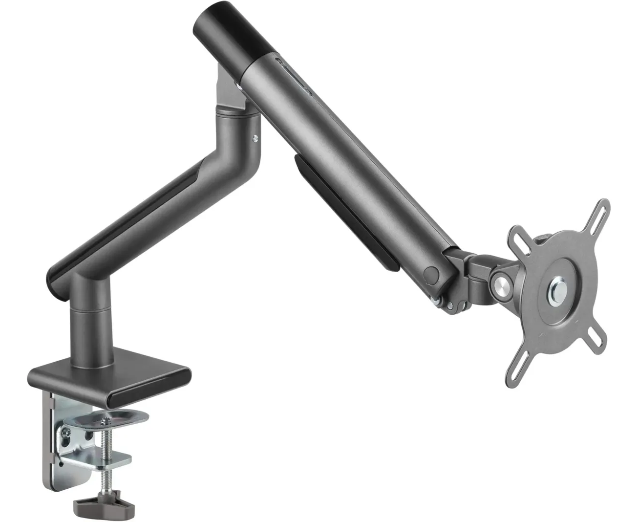 Кронштейн для мониторов Ultramounts UM 713 B черный 17"-32" макс.9кг крепление к столешнице поворот и наклон