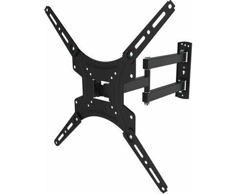 20"-65" Кронштейн Hyundai GL-N3 черный макс.25кг настенный поворотно-выдвижной и наклонный