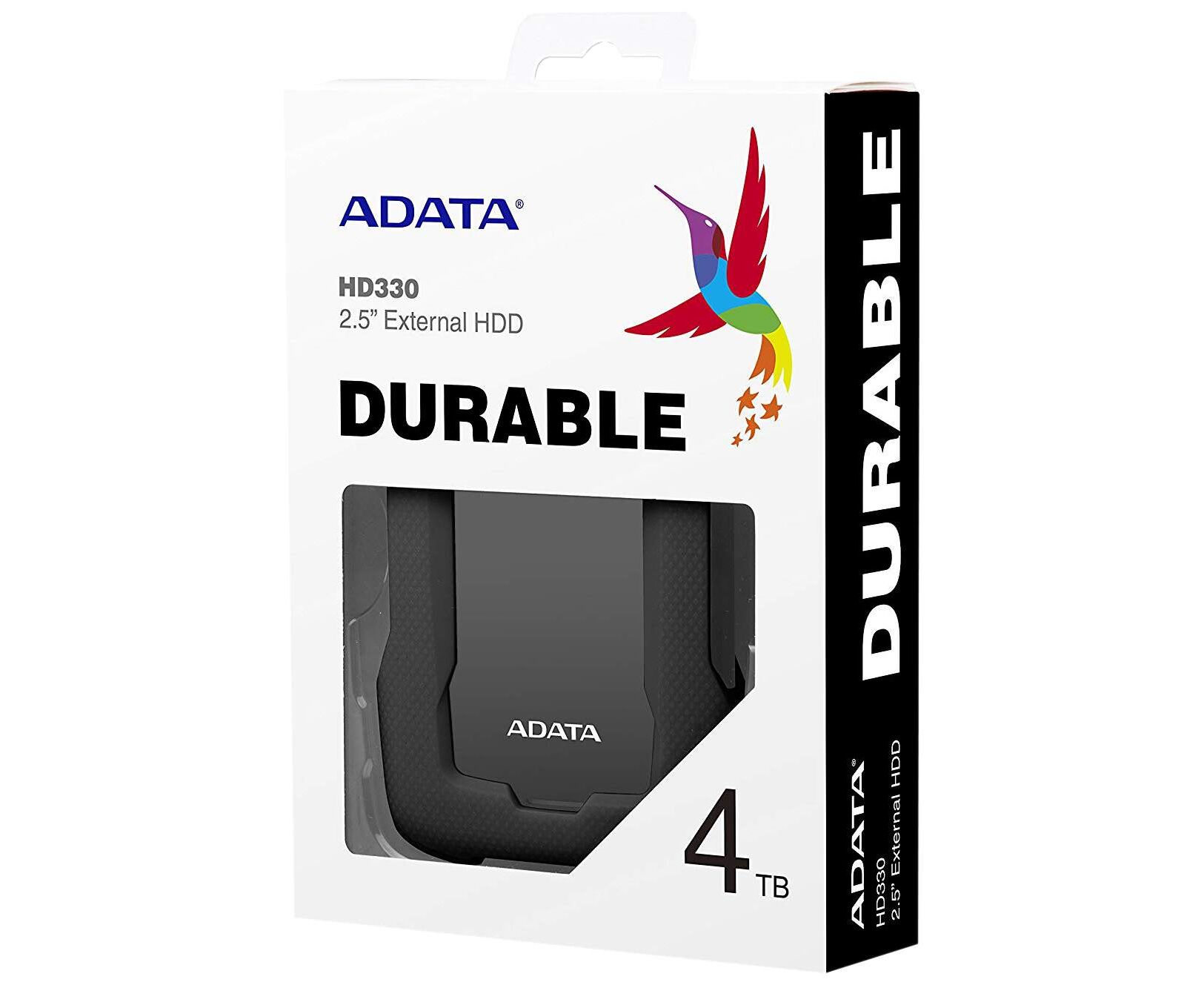 Внешний HDD 4 TB A-DATA HD330 (AHD330-4 TU31-CBK), 2,5", USB 3.1, черный