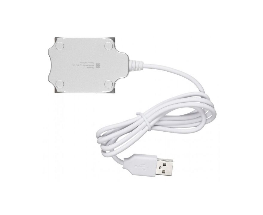 Разветвитель USB 2.0 Buro BU-HUB4-0.5-U2.0-Candy 4порт. серебристый