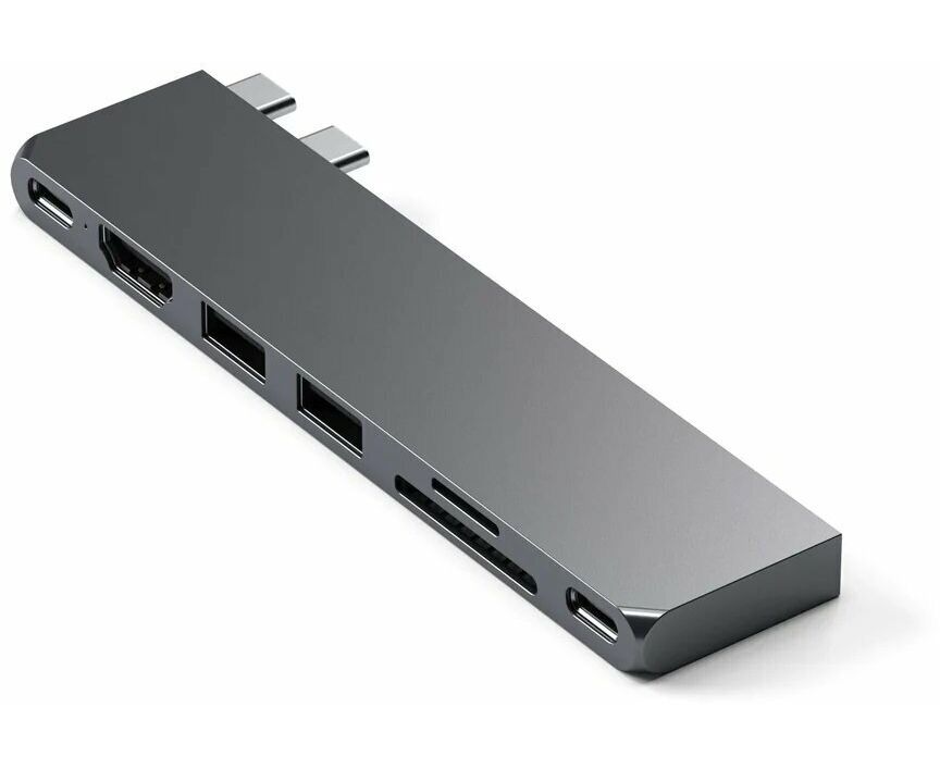 Адаптер Satechi ST-HUCPHSM USB-C Pro Hub Slim Adapter Space Gray