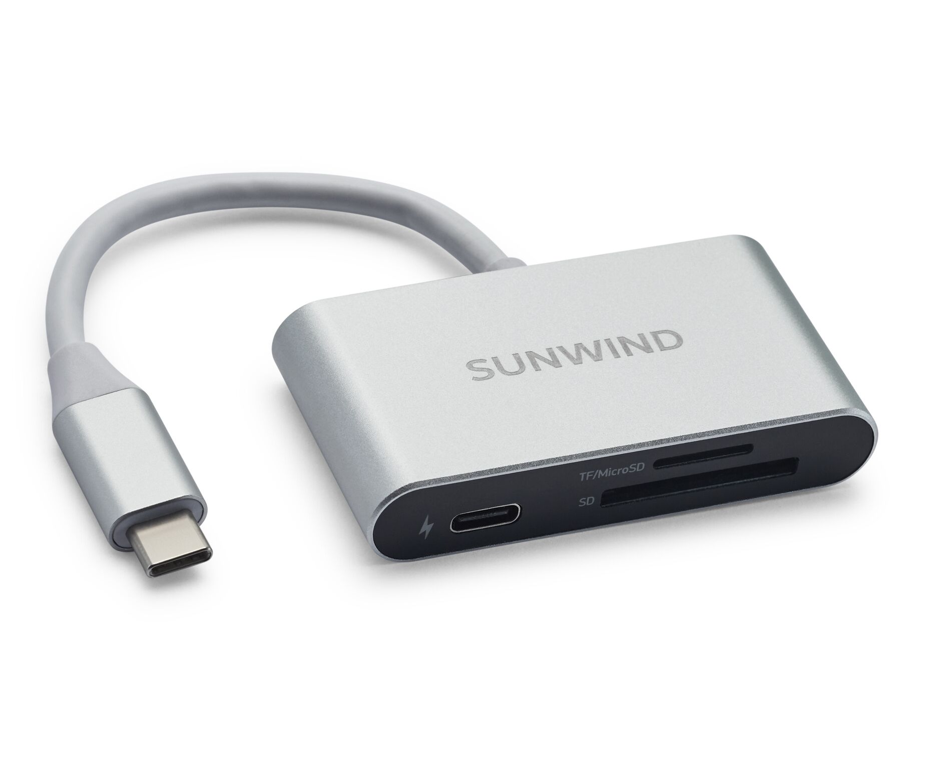 Кардридер Sun Wind (SW-CR051-S) Type C серебристый