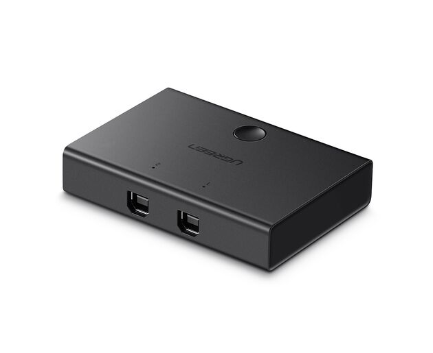 Разветвитель UGREEN US158 30345 USB 2.0 Sharing S Witch 2x1 Black