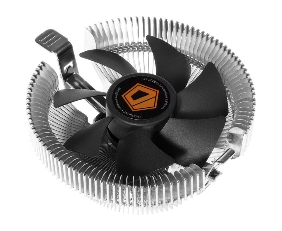 Кулер ID-Cooling DK-01 T, Multi Sockets, TPD 95 W, 3-pin, fan Ф92x25mm, 2200rpm, 23,8 d BA, 38.5 CFM, HDA (гидродинамический подшипник)