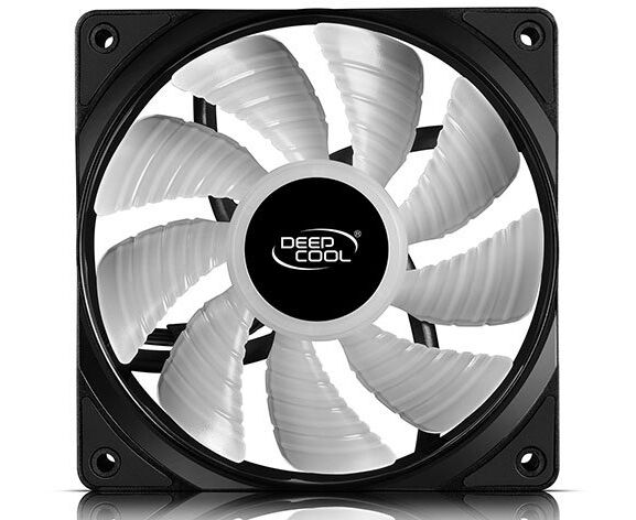 Вентилятор Deepcool RF 120 120x120mm 4-pin 18-27d B 164gr LED Ret