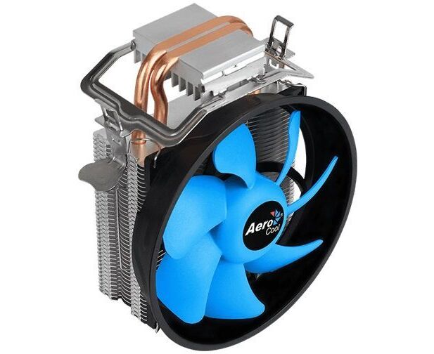 Куллер процессорный Aerocool Verkho 2 Plus ,INTEL/AMD, 6mm x2 шт, 125x72x140mm, TDP 115 W, PWM 1000-2