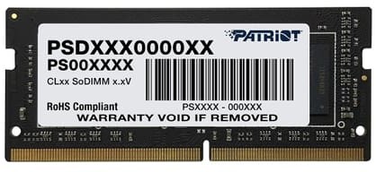 ОЗУ Patriot Signature PSD44 G266681 S, SO-DIMM DDR 4 DIMM 4 Gb PC21300, 2666 Mhz retail
