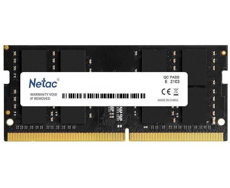 ОЗУ Netac Basic NTBSD4 N32 SP-16 DDR4 16 Gb 3200 M Hz PC4-25600 CL22 SO-DIMM 260-pin 1.2 В single rank