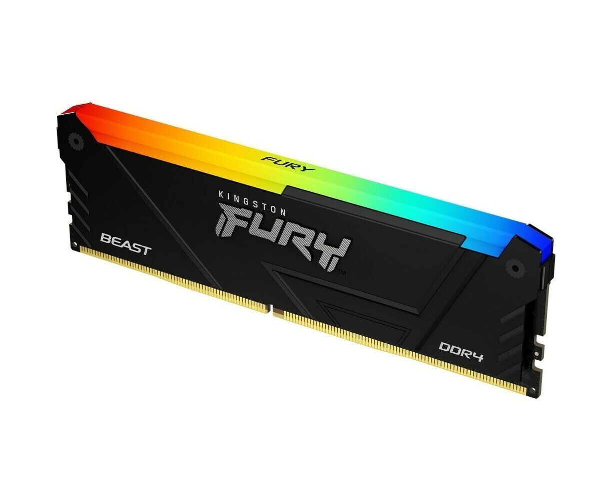 ОЗУ Kingston Fury Beast Black RGB XMP KF436 C17 BB2 A/8 8 GB DDR4 3600 M Hz DIMM CL17, 1.35 V 288-pin Non-ECC
