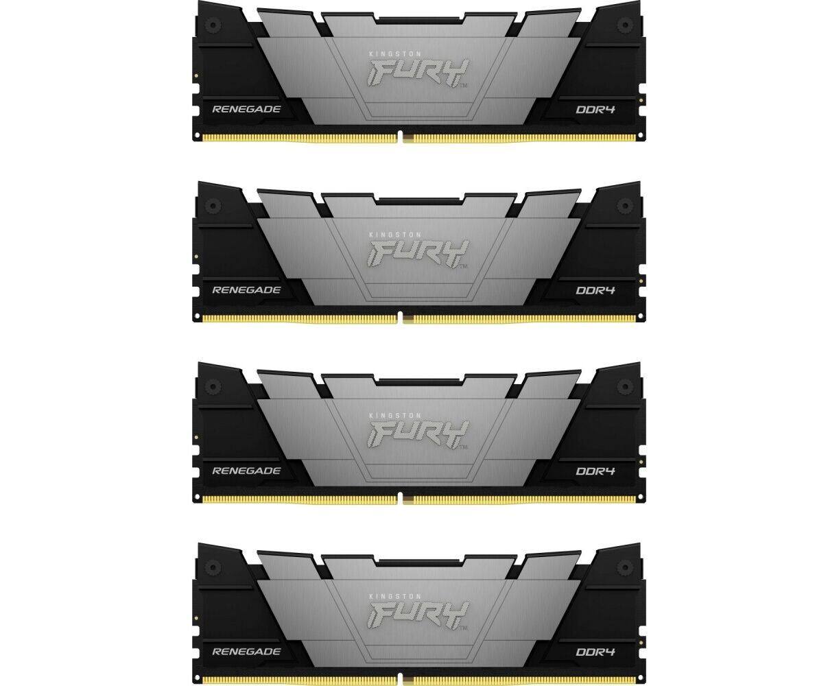 ОЗУ Kingston Fury Renegade Black KF432 C16 RB2 K4/32 32 GB 2666 M Hz DDR4 CL13 DIMM (Kit of 4)