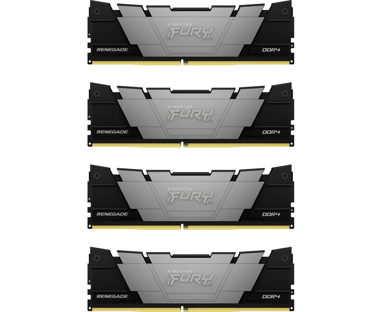 ОЗУ Kingston Fury Renegade Black KF436 C16 RB12 K4/64 64 GB3600 MT/s DDR4 CL16 DIMM (Kit of4)1 Gx8