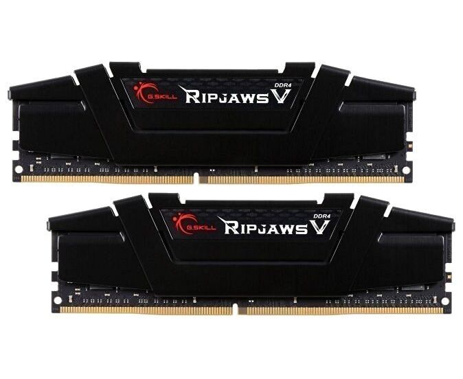 Модуль памяти G.SKILL RIPJAWS V DDR4 64 GB (2x32 GB kit) 3200 M Hz CL16 1.35 V / F4-3200 C16 D-64 GVK / CLASSIC BLACK