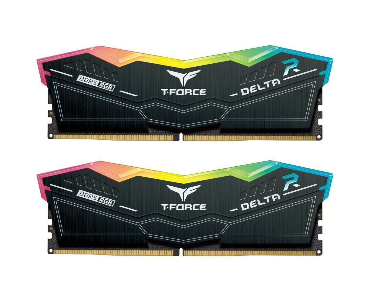 ОЗУ TEAMGROUP T-Force Delta RGB 32 GB (FF3 D532 G6600 HC34 DC01) (2x16 GB) DDR5 6600 M Hz CL34 (34-40-40-84) 1.4 V / Black